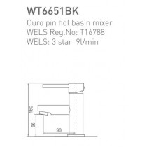 ECT Curo Pin HDL Basin Mixer